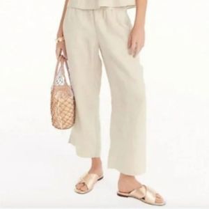J. Crew Cream Wide Leg Pants